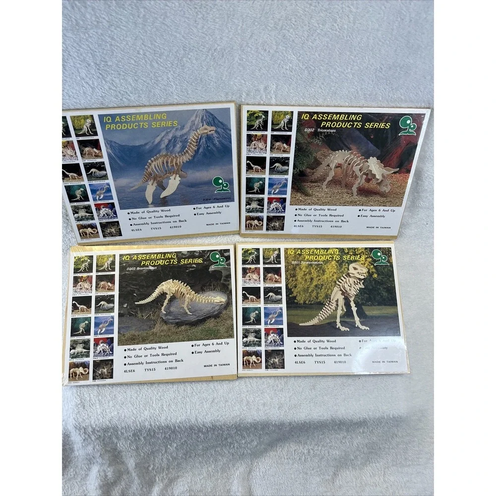 IQ‎ Assembling Products Series/Mysterious Dinosaur Lot of 12, 3D Puzzles LNC